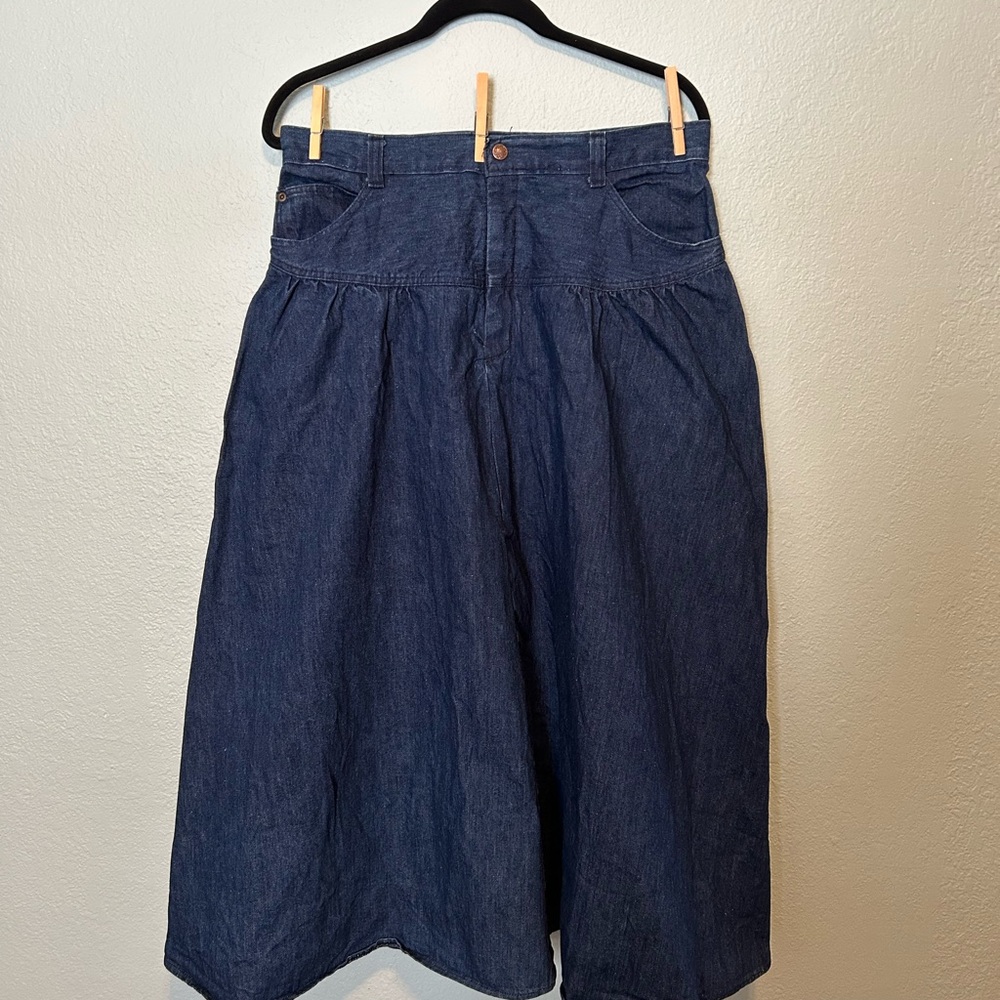 Denim Blue Women's Full Skirt